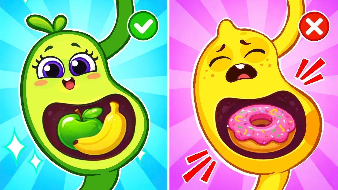 Healthy vs Unhealthy Food 🥑 Learn Eating for Kids with Songs and Stories | VocaVoca Friends
