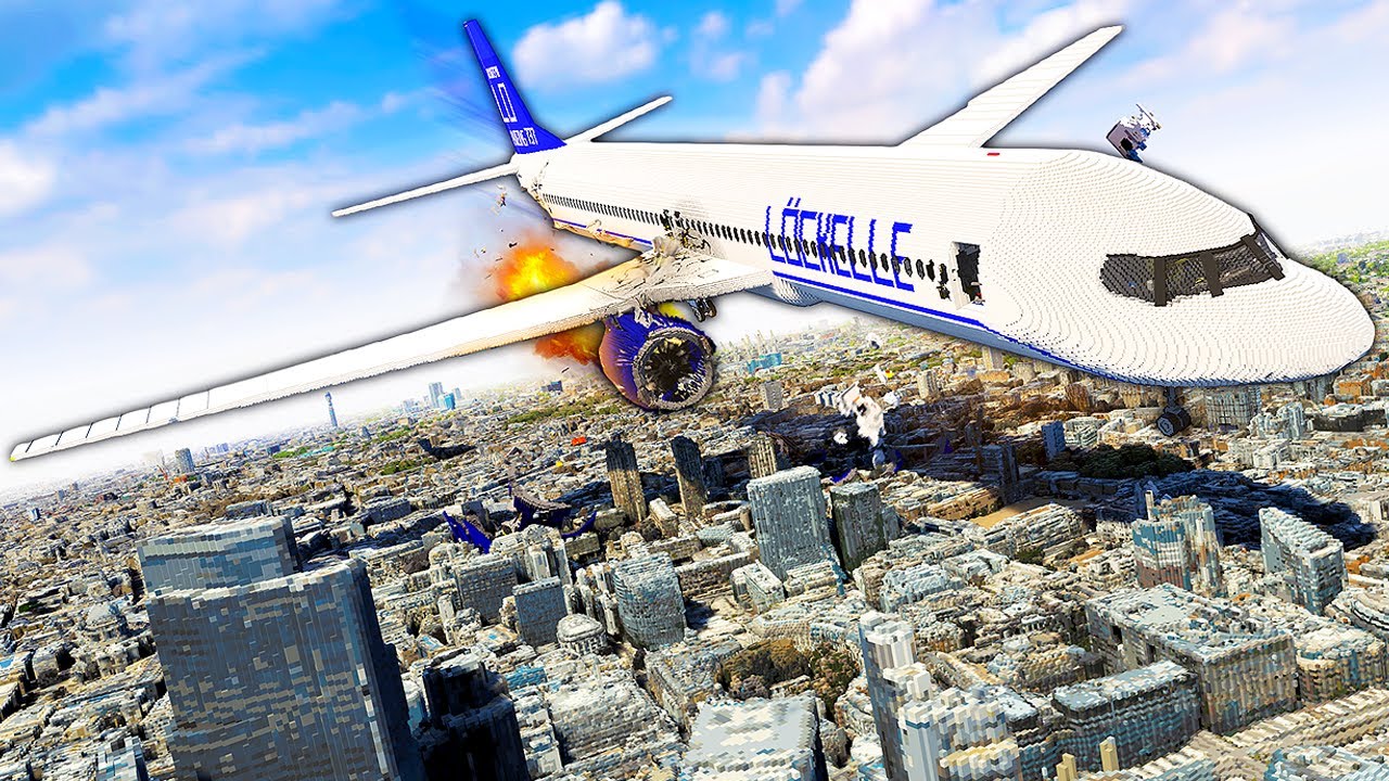 Crash Landing a PLANE in London - Teardown Mods Gameplay