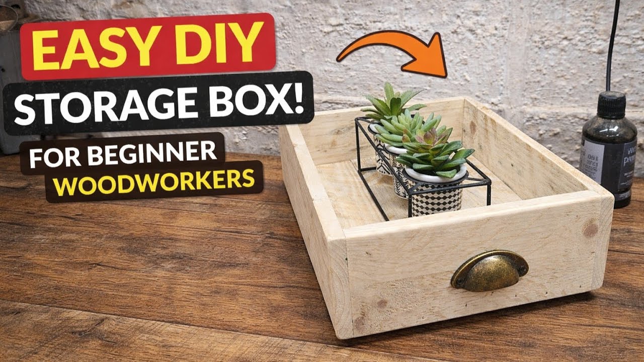 How To Build an Easy Storage Box | Beginner Woodworking Project