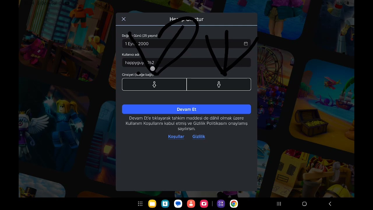 Giving free account 