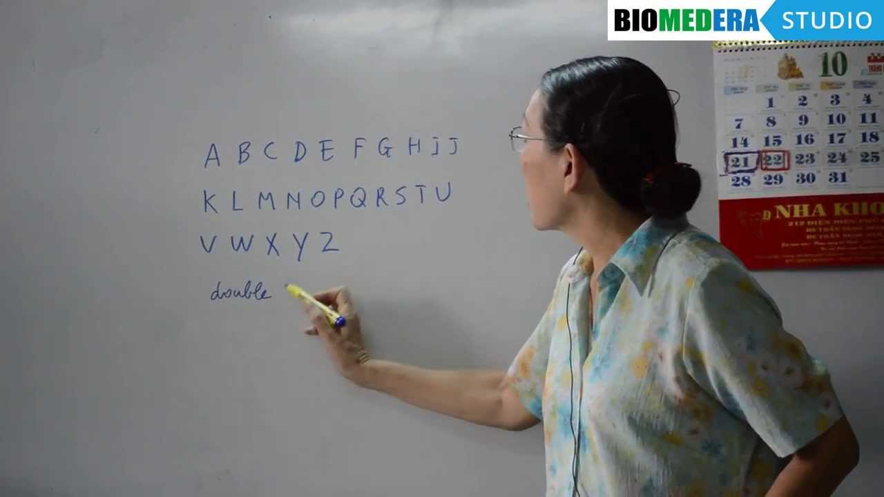 Bài 1: Bảng chữ cái tiếng Pháp - Les lettres de l'alphabet (Phần 1)