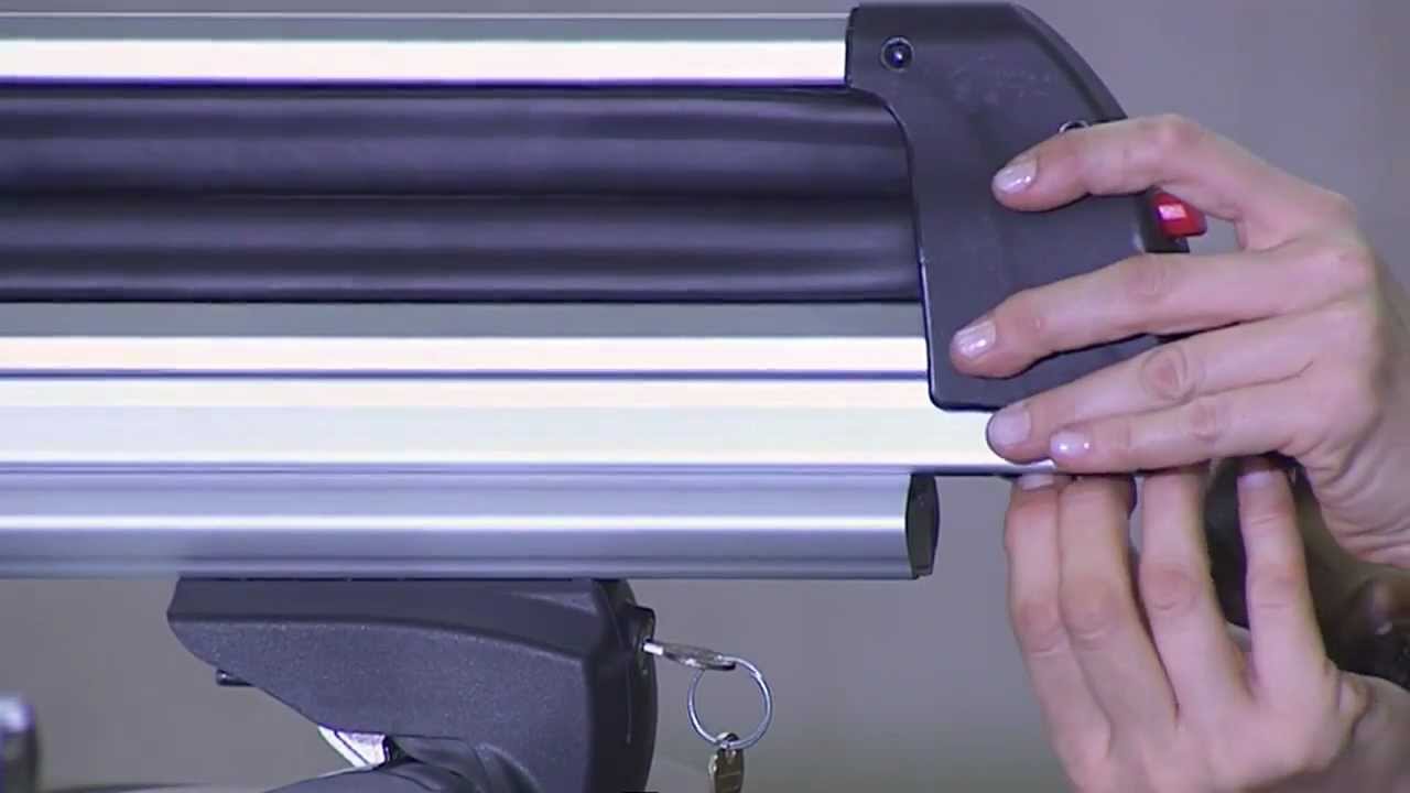 BAGAŻNIK NARCIARSKI WYSUWANY Silver Ice Slider - uchwyty na narty CUBIK Ł&oacute;dź