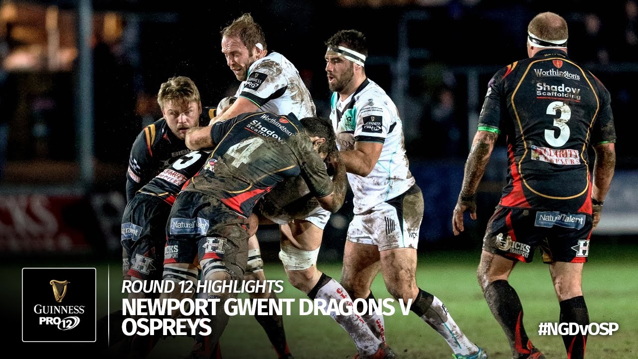 Round 12 Highlights: Newport Gwent Dragons v Ospreys Rugby | 2016/17 season