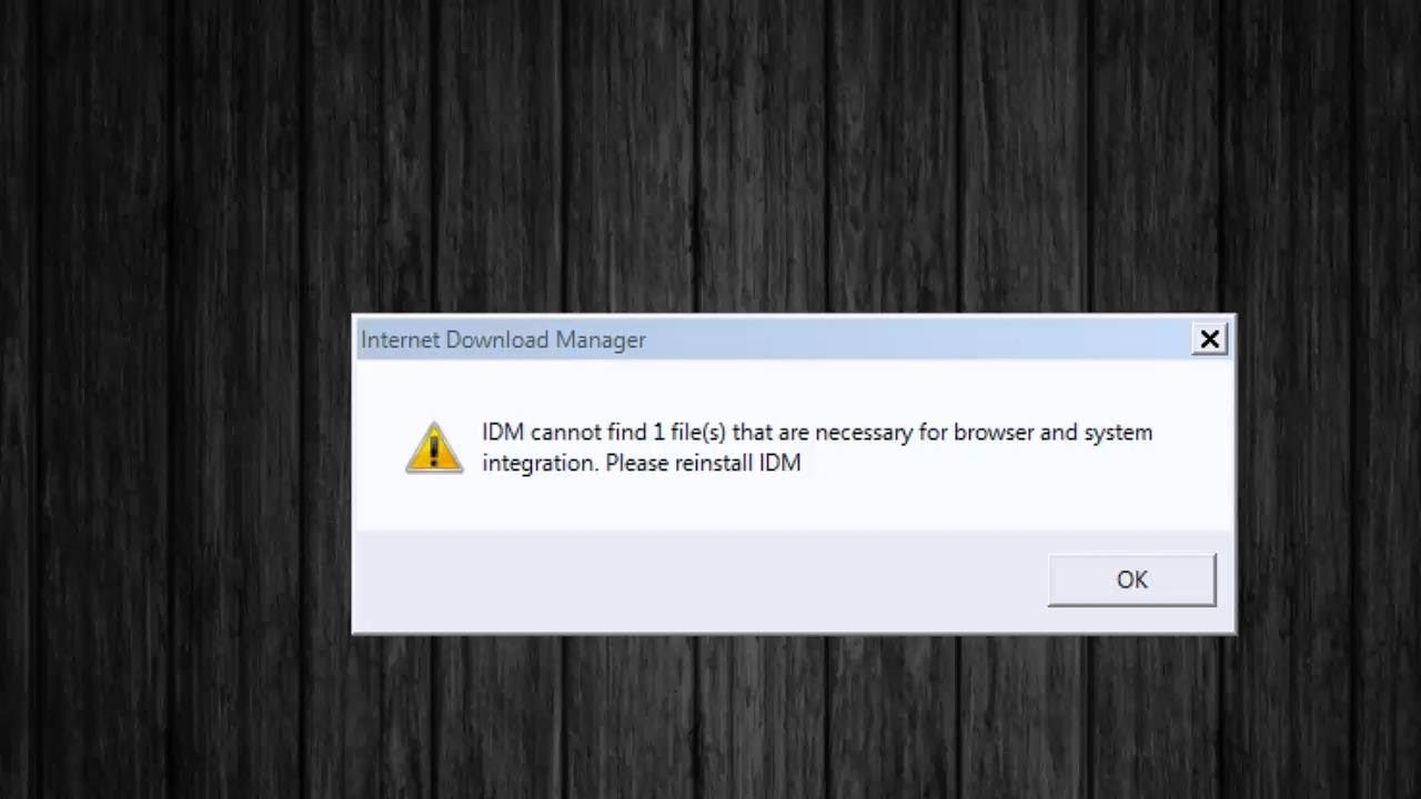 How To Fix 'IDM cannot find 1 file (s) that are necessary for browser' (For Malaysian)║N17