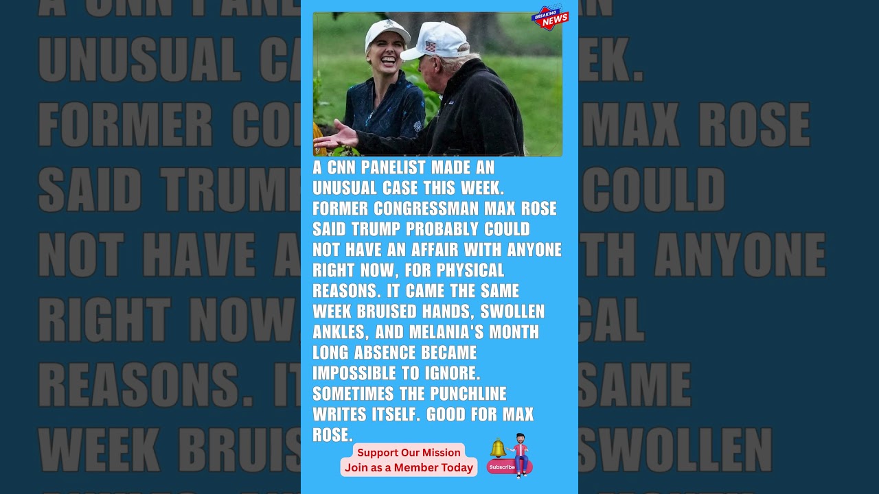 CNN Panelist Max Rose Says Trump Probably Couldn't Have an Affair Right Now for Physical Reasons