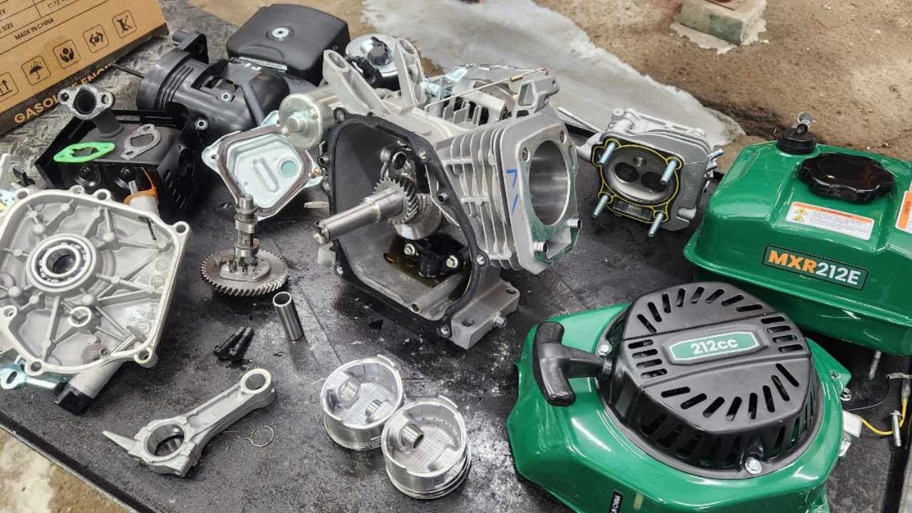 maXpeedingrods 7 л.с. 212 куб.см. Вид изнутри на блок