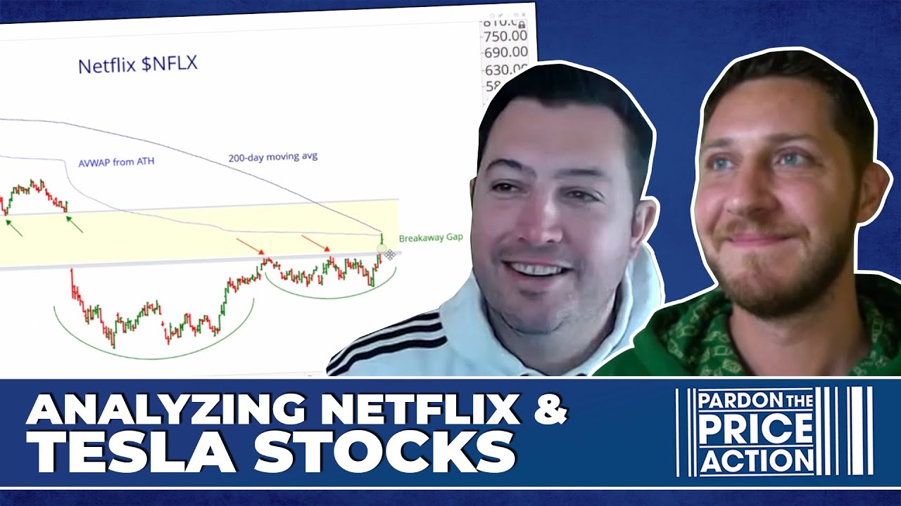 Analyzing Netflix and Tesla stocks | NFLX TSLA | Pardon The Price Action