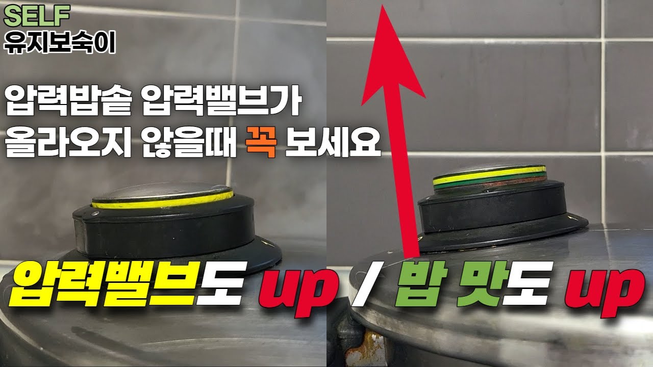 휘슬러 압력밥솥 밥이 맛 없을 때, 압력밸브가 올라오지 않을때 (fissler,히슬러) (SELF)