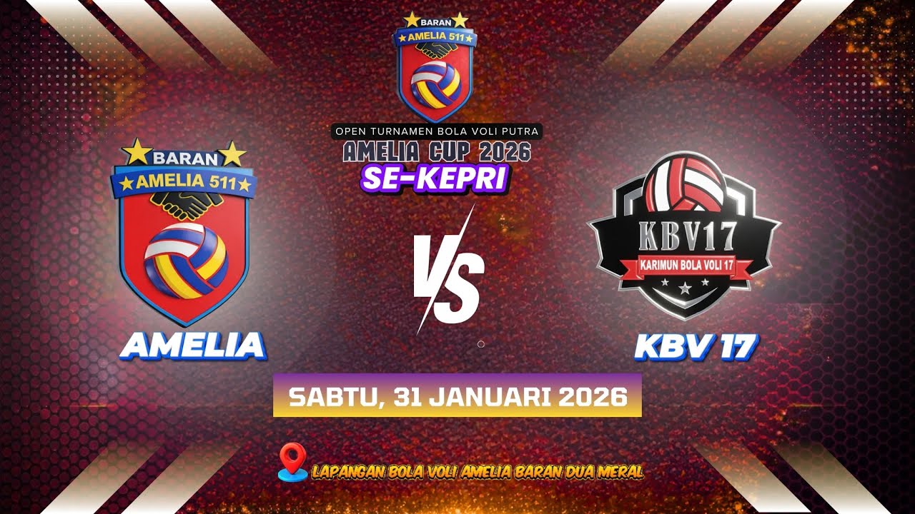 SEMI FINAL AMELIA VS KBV 17 OPEN TURNAMEN BOLA VOLI PUTRA SE-KEPRI