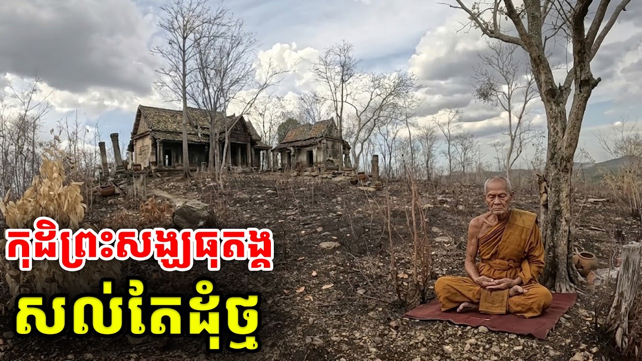 សង្វែកណាស់! អតីតកុដិព្រះសង្ឃធុតង្គចាស់ ត្រូវបានបំផ្លាញសល់តែដុំថ្ម [ ហនុមាន-Haknuman]