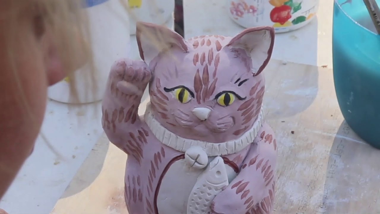 Ceramic Good Luck Cat with Is Part 2: Decorating your Maneki Neko