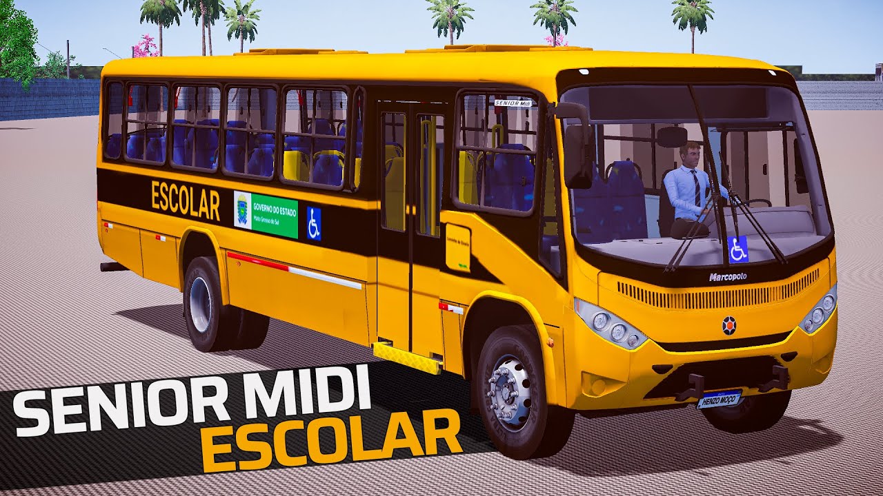 Marcopolo Senior Midi Escolar MB OF-1418 - Proton Bus Mods
