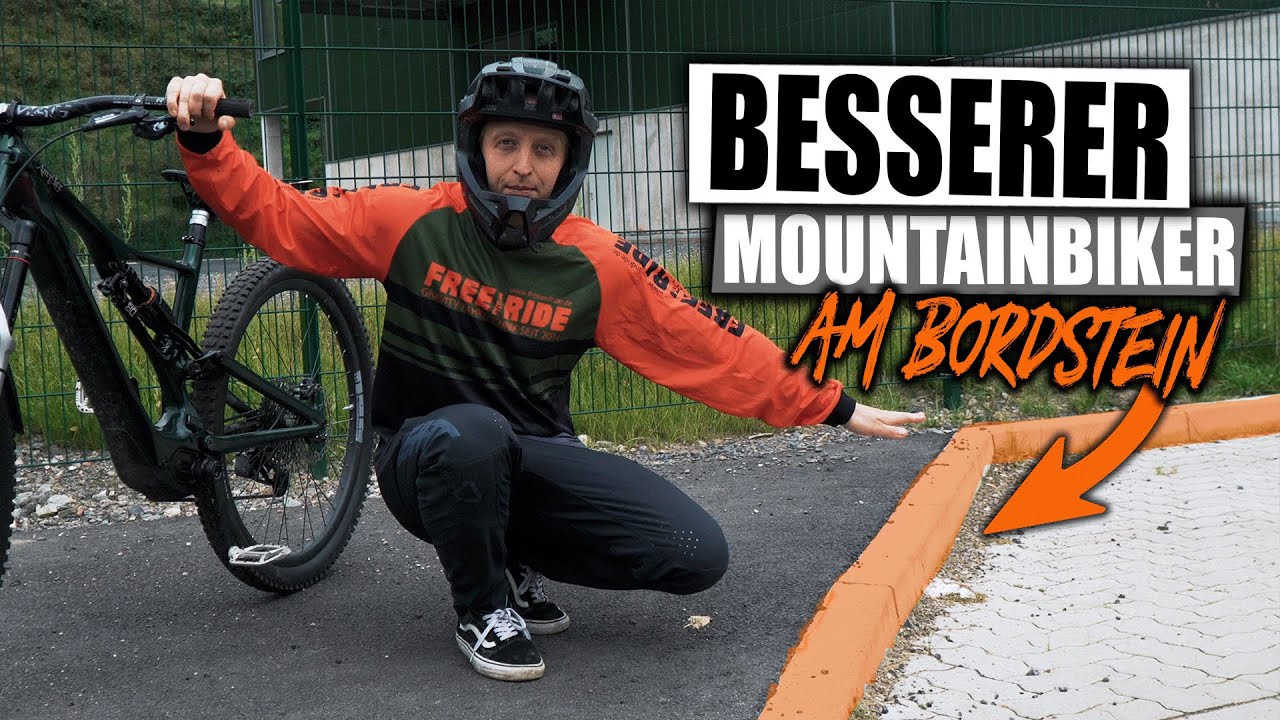 5 MTB Fahrtechnik Übungen am BORDSTEIN -  Besserer Mountainbiker durch diese Grundübungen