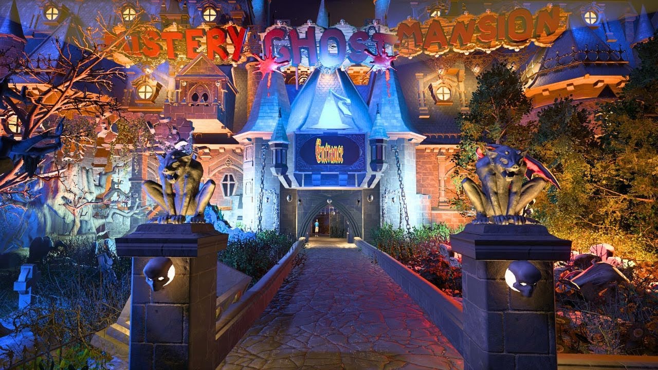 【お化け屋敷＆ジェットコースター】1回で2度楽しい「ミステリーゴーストマンション」 Ride the「Mistery Ghost Mansion」POV at Planet Coaster