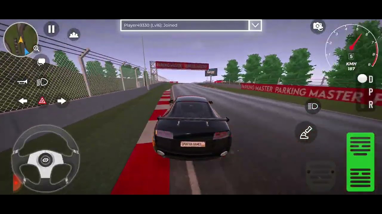 Driving hypercar race track map.