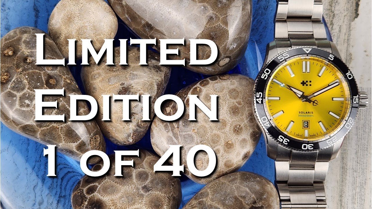 Christopher Ward Aficionados Limited Edition C60 Trident Pro 300 Solaris Watch Video - AMAZING Dial