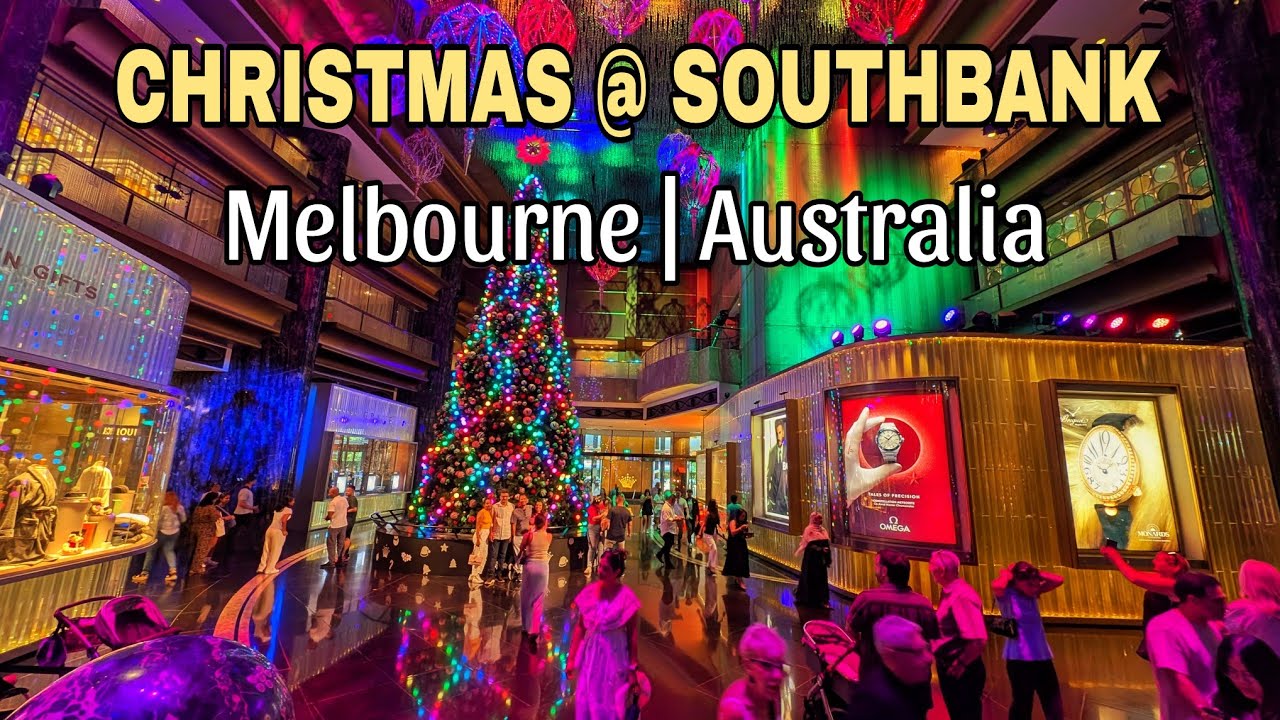 Melbourne Southbank walk tour in Christmas , Australia