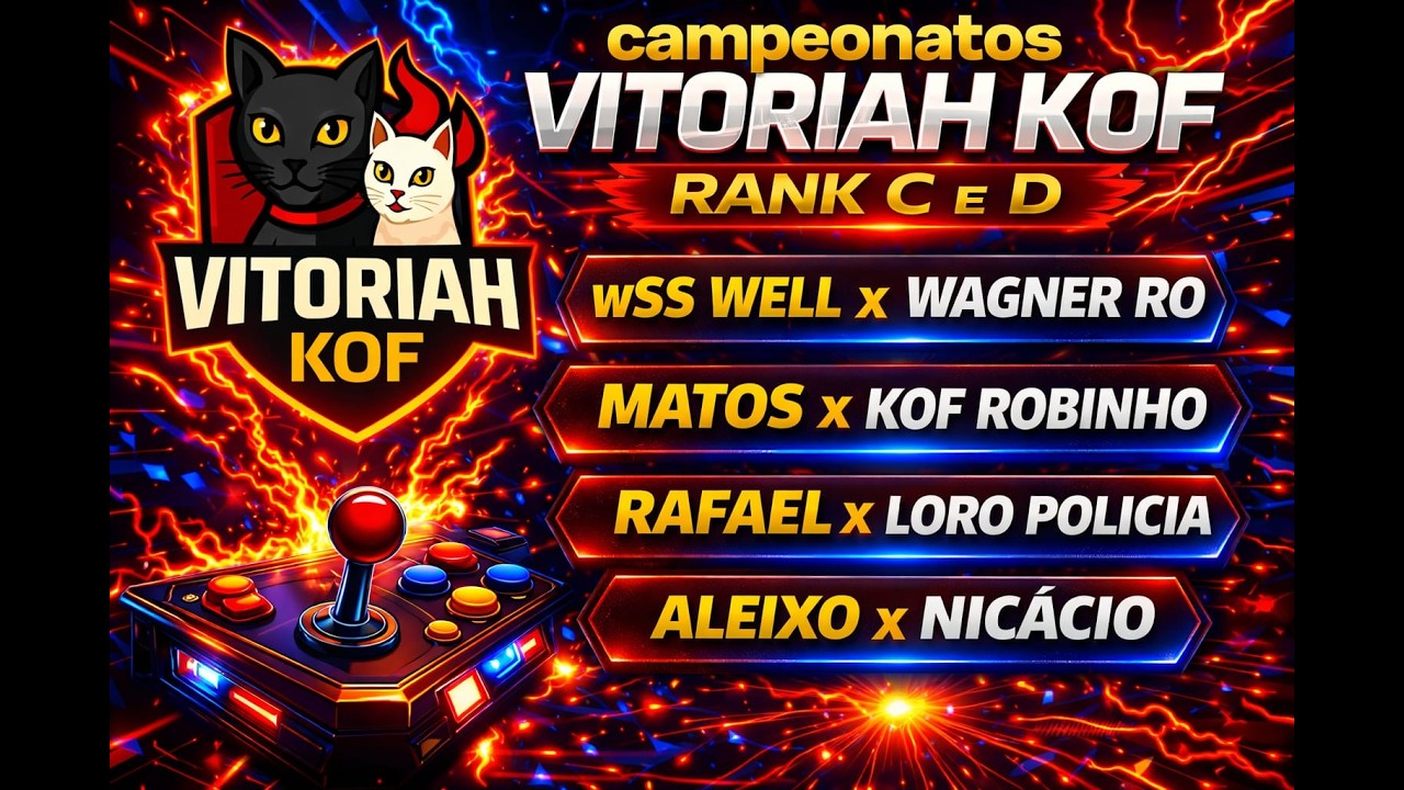 VITORIAH LIVE: CAMPEONATO C E D VITORIAH KOF + MONEY MATCH