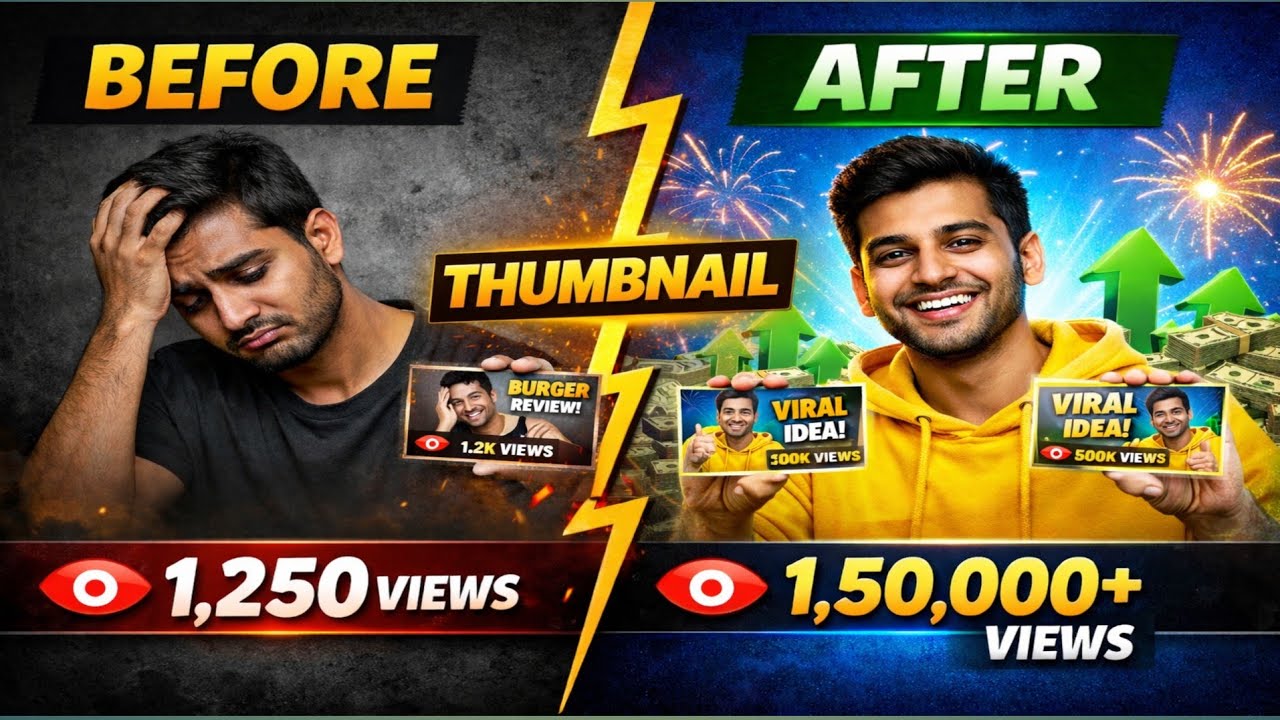 Thumbnail Kaise Banaen || 🔥😲 || How To Create Thumbnail || #tech #thumbnail 
