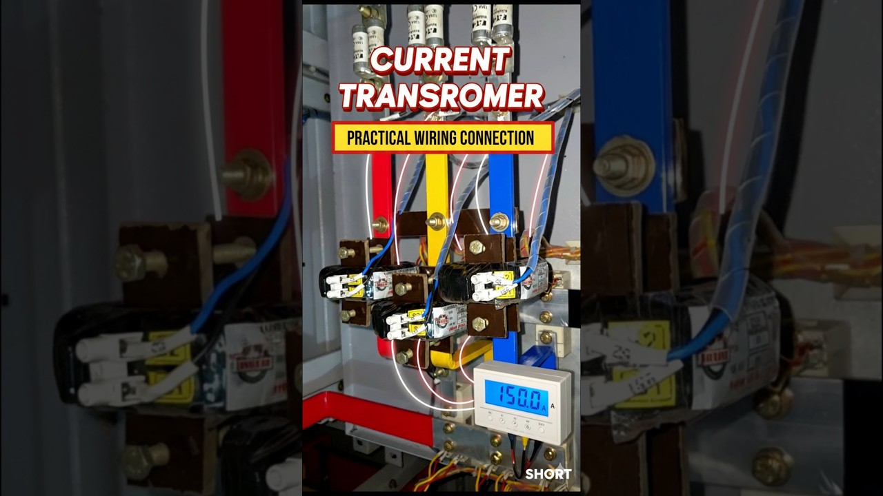 CT Current Transformer wiring & connection #electrical #shorts  #industrial #electrician
