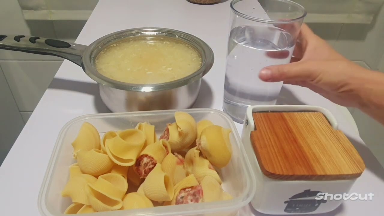 SOPA DE GALETS RELLENOS DE CARNE DE PELOTA @Cocina con Maria Cabfer