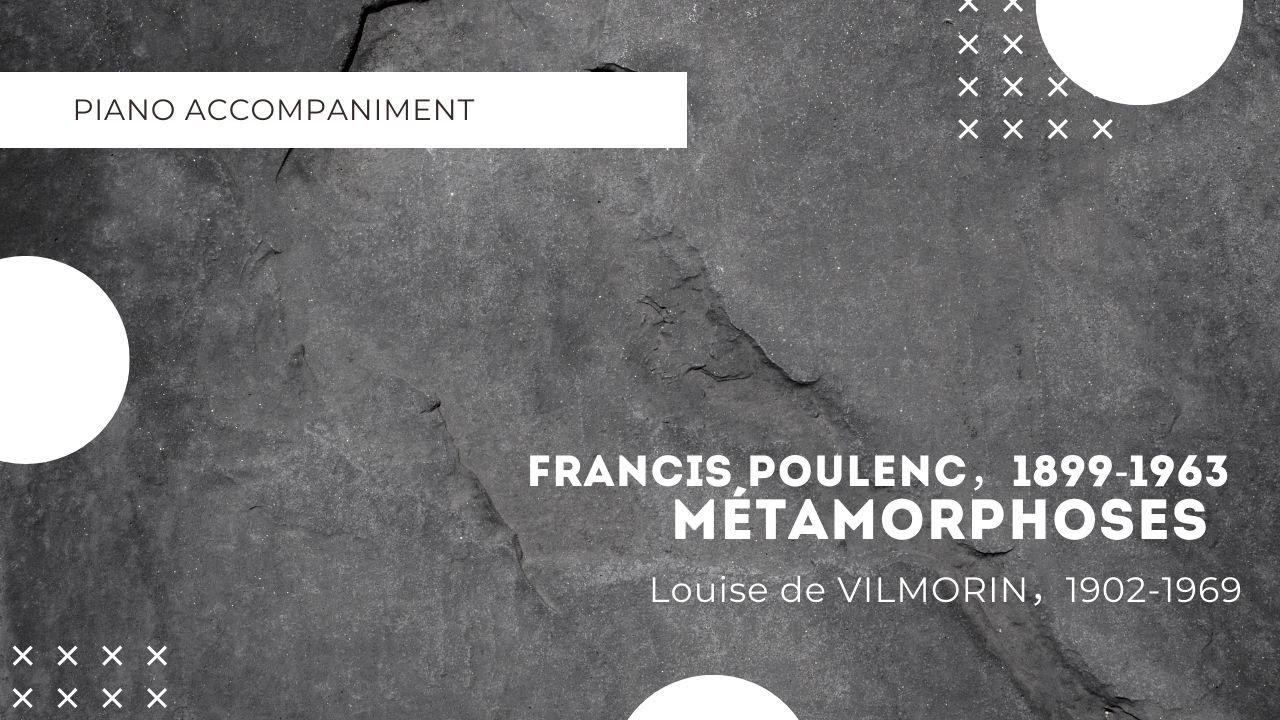 F.Poulenc/C'est ainsi que tu es, accompaniment