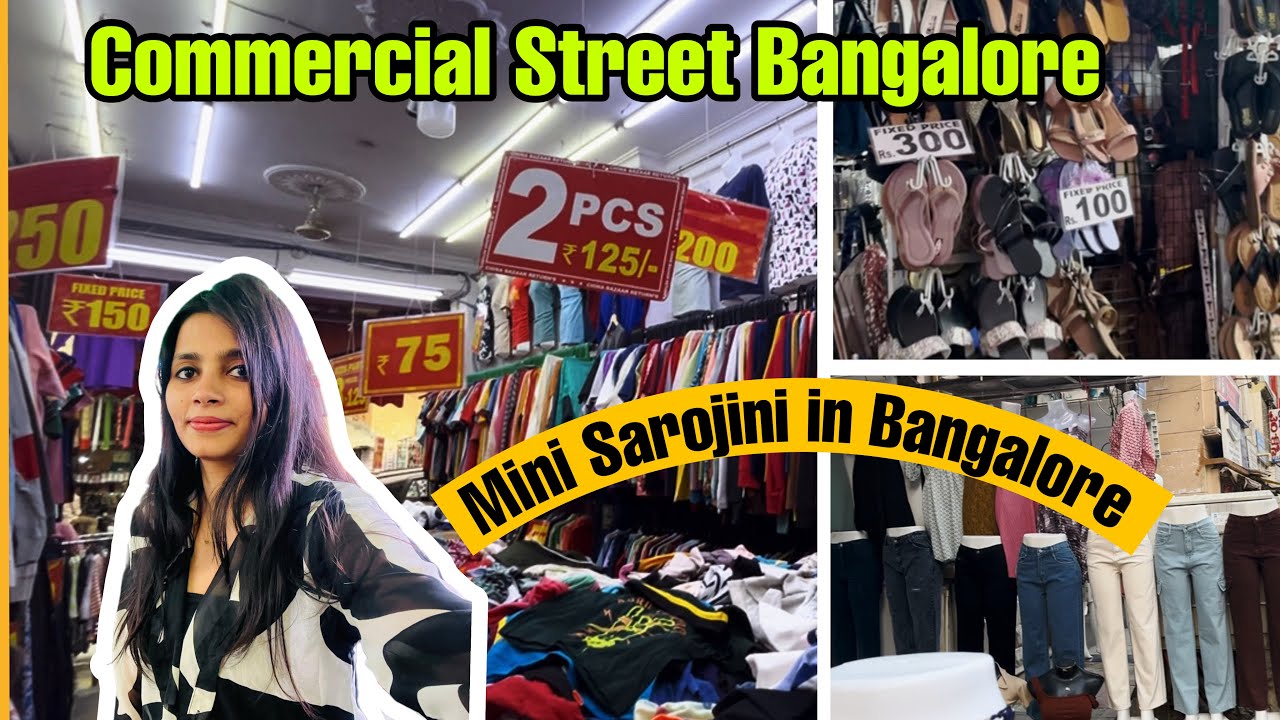 Commercial Street Bangalore | Shivaji Nagar Market Bangalore | Cheapest Street Shopping in Bangalore