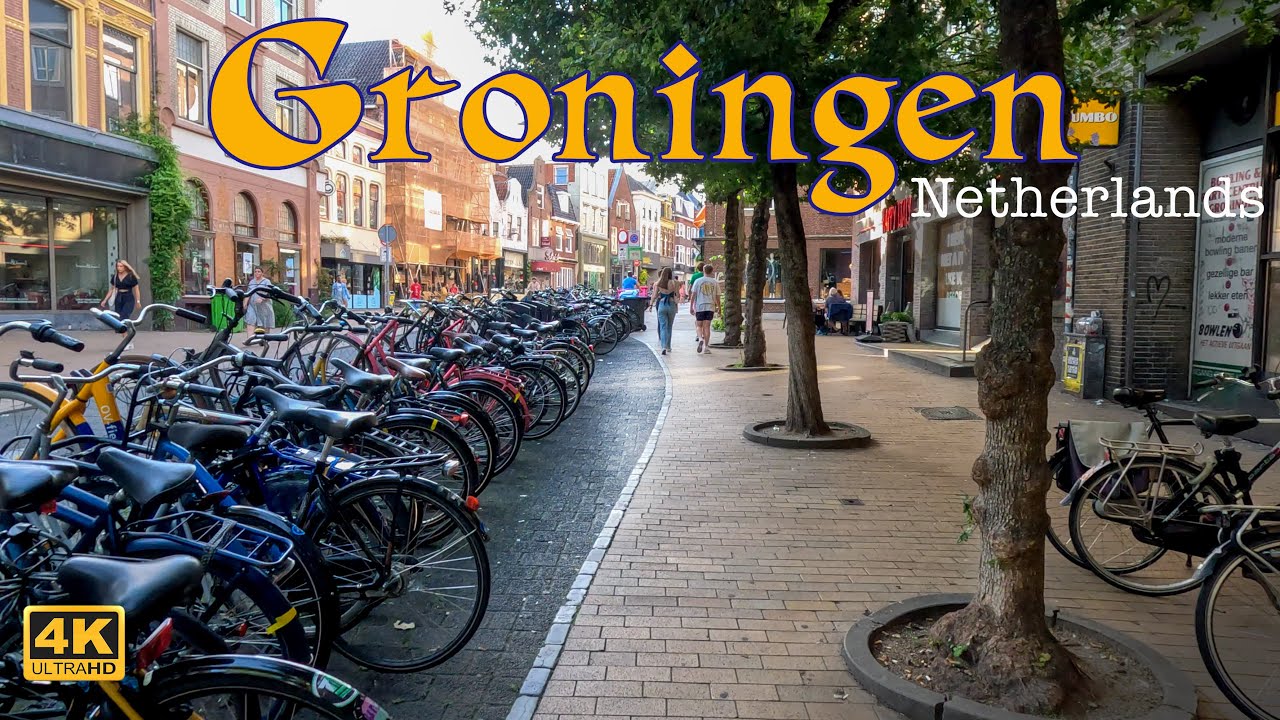 Groningen, Netherlands | Walking tour 4K