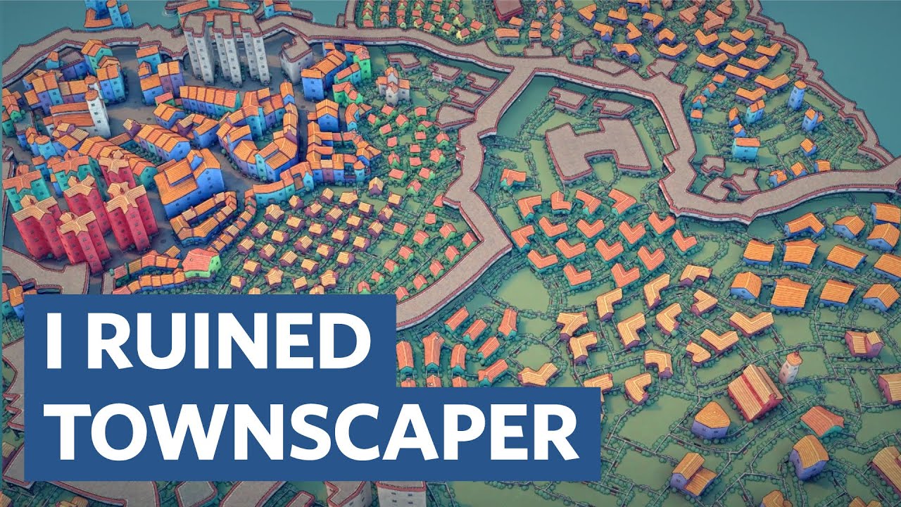 Я РАЗРУШИЛ европейский город, спланированный США (в Townscaper)