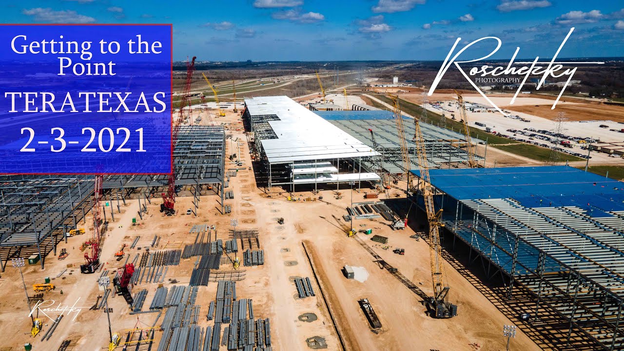 Tesla GigaTexas Tera Texas Gigafactory - GETTING TO THE POINT - Cybertruck Factory Austin Texas