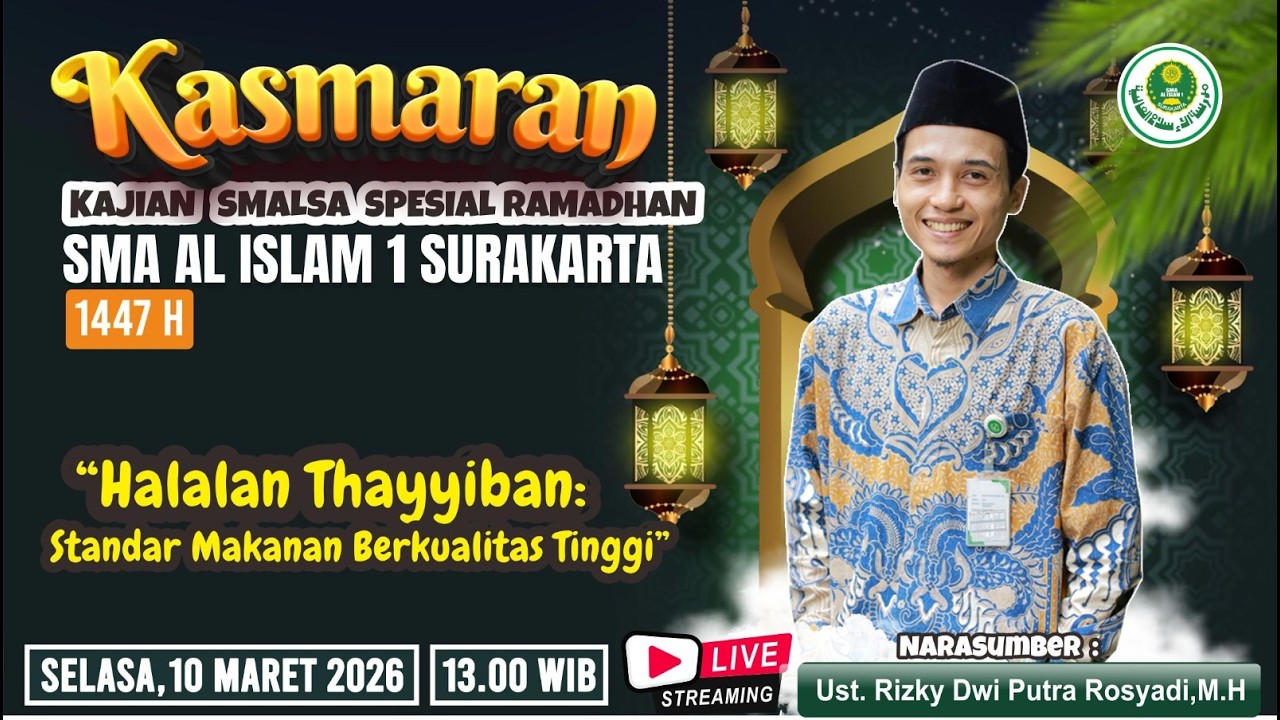 🔴 LIVE : Kajian Ramadhan 1446 H _ Ust. Rizky Dwi Rosyad, M.Pd