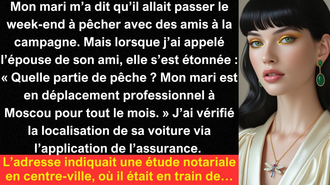Mon mari m’a dit qu’il allait passer le week-end à pêcher avec des amis à la campagne. Mais...