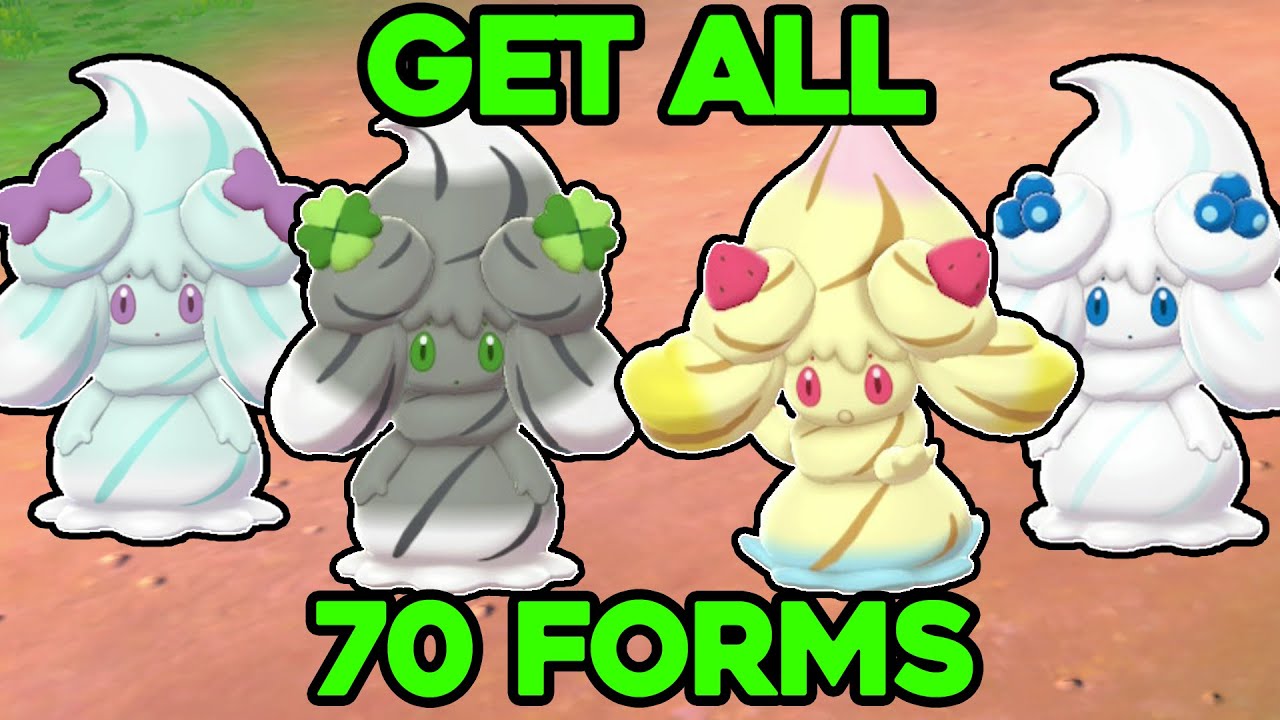 HOW TO GET ALL 70 FORMS OF ALCREMIE IN POKEMON SWORD AND SHIELD! GIVEAWAY!