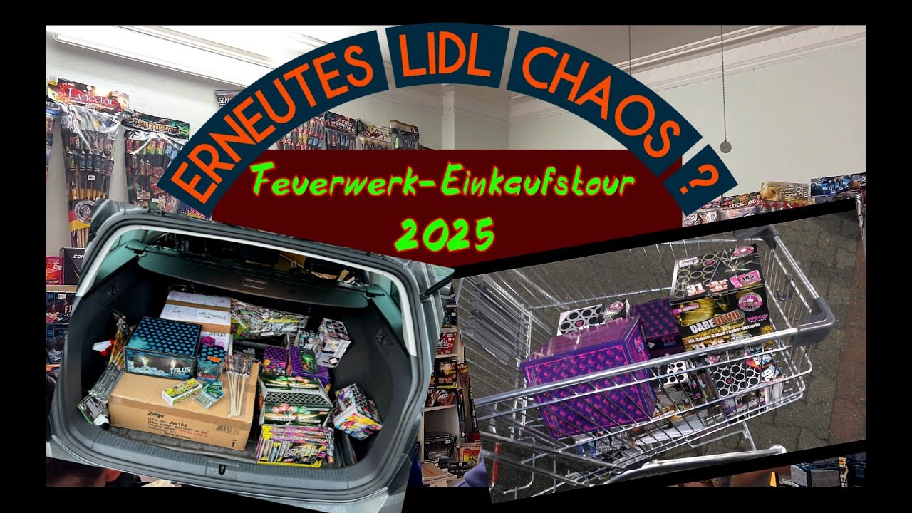 FEUERWERK - EINKAUFSTOUR 2025 | Ich wurde im Lidl beklaut ;D | Pyro Keule 