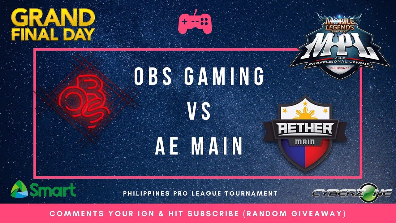 OBS Gaming vs AE Main | MPL-PH Finals + Giveaway