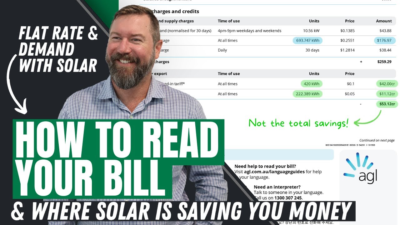 Electricity Bills Explained: Flat Rates & Demand AFTER Solar Bills AUSTRALIA