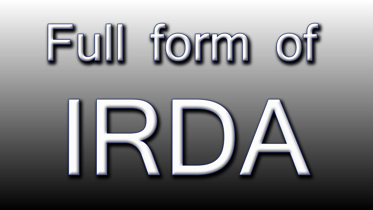 Full form of IRDA