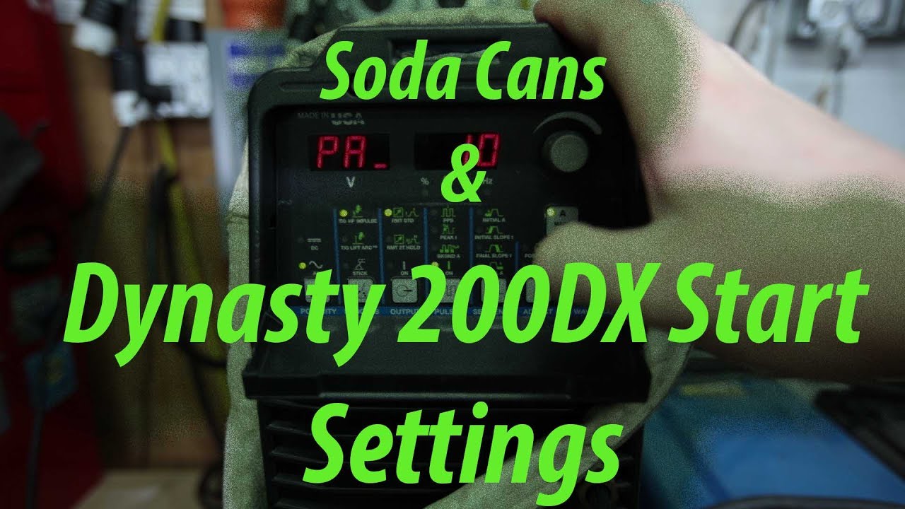 Miller Dynasty Custom Tungsten Start Settings