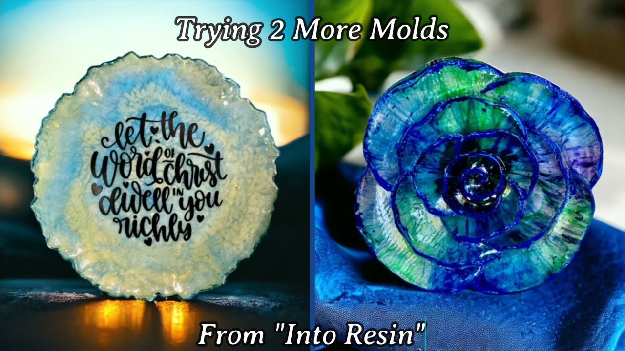 #438 Resin Rose & Plate With 