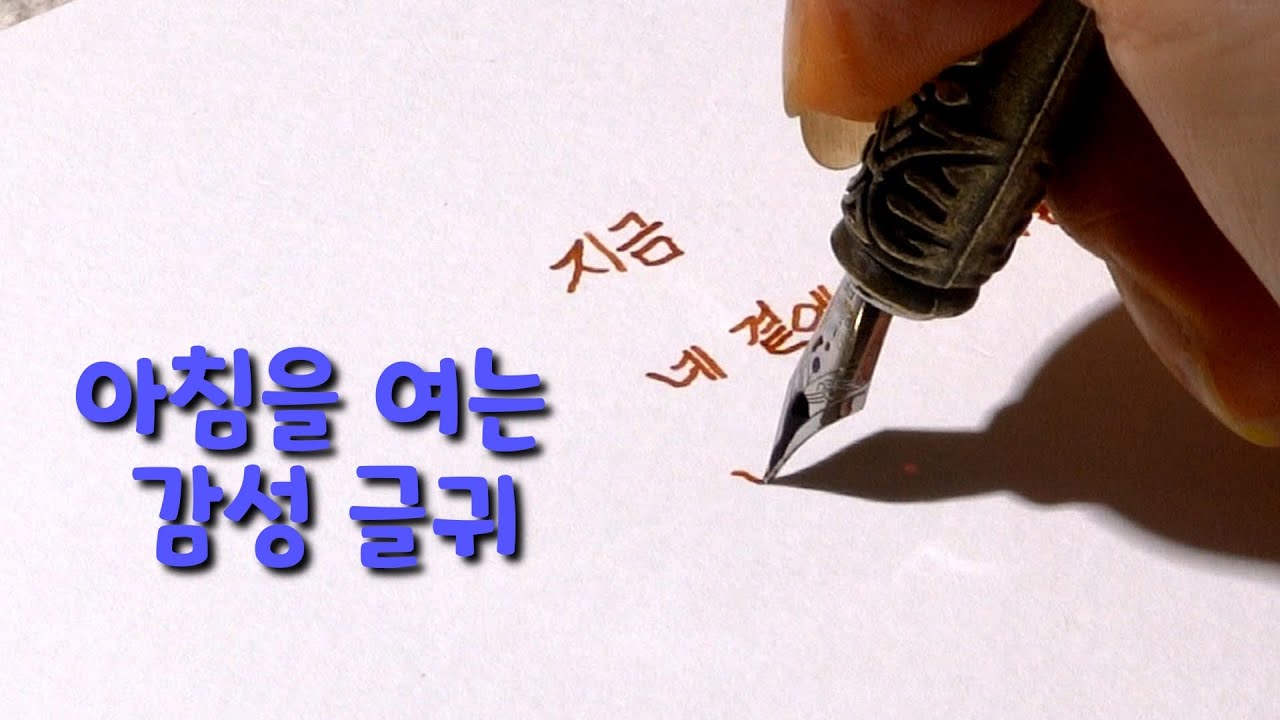 너를 말해 준다 - 괴테  [같은 내용 다른 느낌] #깃털펜