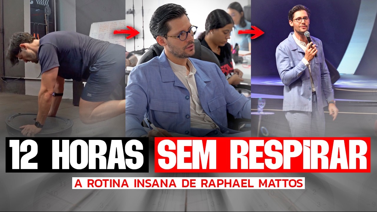 COMO É O DIA DE UM MILIONÁRIO? 12 Horas com Raphael Mattos! Saúde, família e negócios.