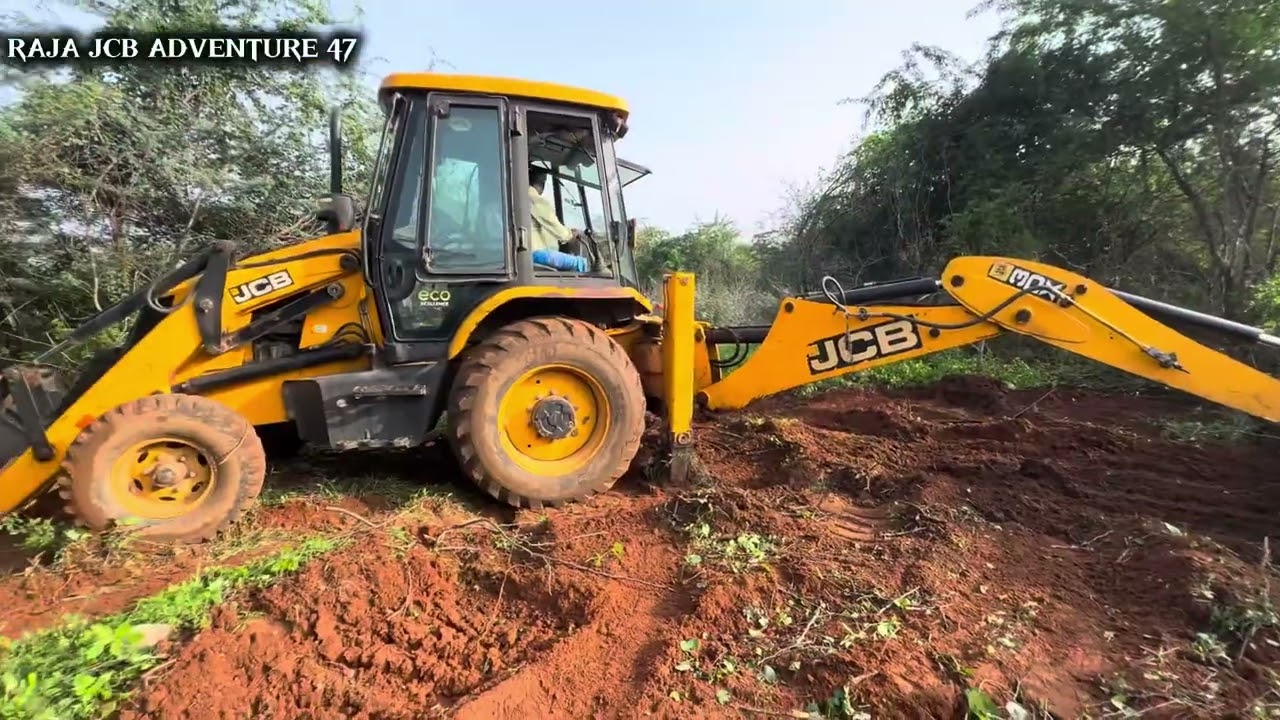 JCB 3DX BACKHOE Cleaning waste plant in plate place #jcb #3dx #backhoe #jcbvideo 