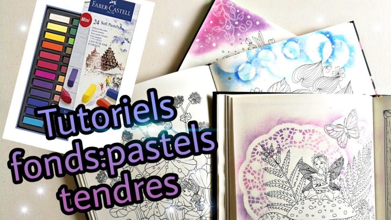 Tutoriels fonds : pastels tendres, fonds aux pastels secs