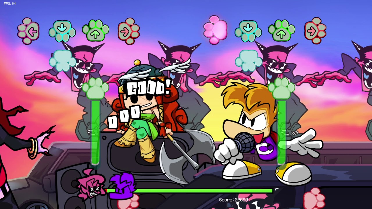 FNF RAYMAN and BARBARA  (mod) week 4