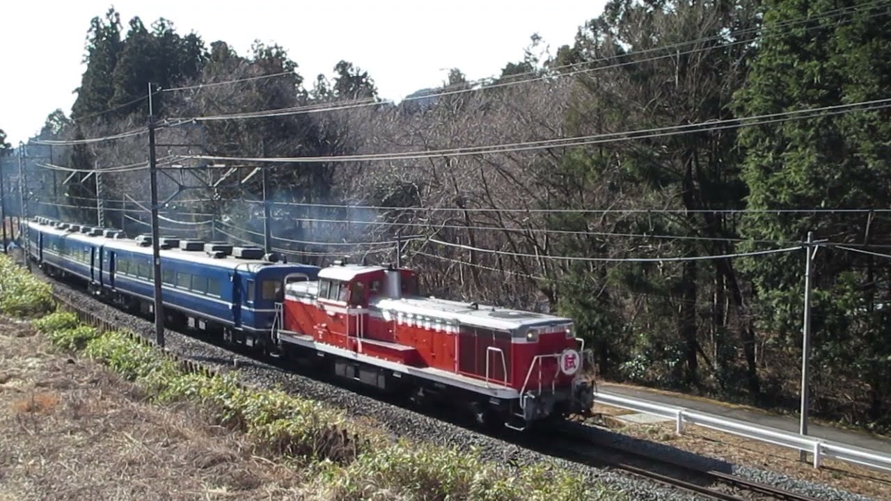 臨回5351レ DE10-1099 会津鉄道 会津田島 乗り入れ 試運転 前回送 青編成 純14系 新高徳〜小佐越 2022/01/23