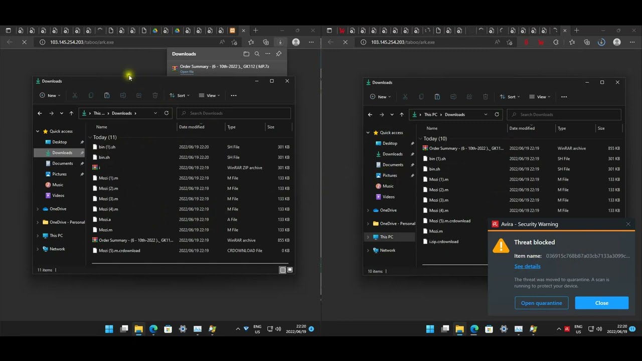 Vipre Advanced Security vs Avira Antivirus Pro against latest samples.