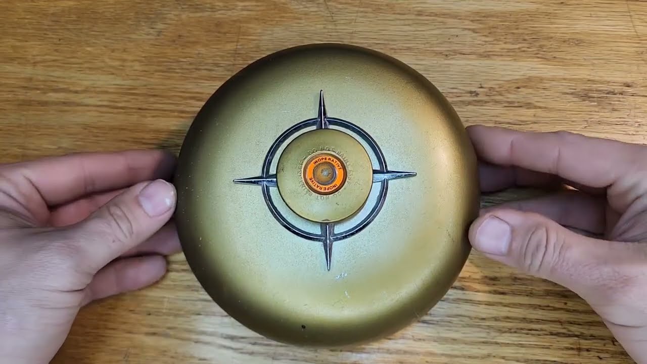 1950's MasterGuard Wind up fire alarm. ( Heat alarm ) - Before restoration.