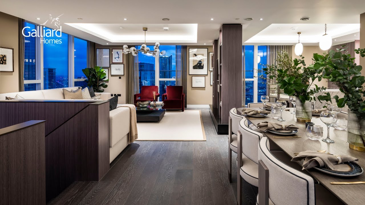 Inside Our 3,242 Sq Ft Duplex Penthouse on Level 40 at Harbour Central | Galliard Homes