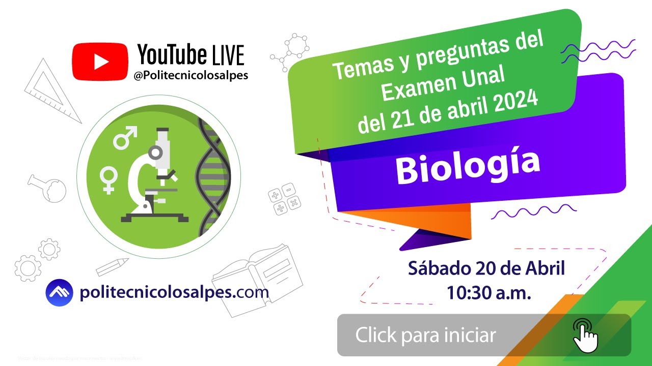 🔬✍️ Biología  |  Temas y preguntas de Biología - Examen Unal del 21 de abril 2024 🔬✍️