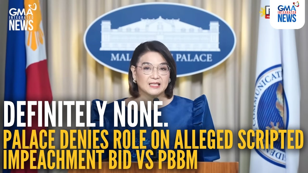 Palace denies role on the alleged scripted impeachment bid vs PBBM | GMA Integrated News